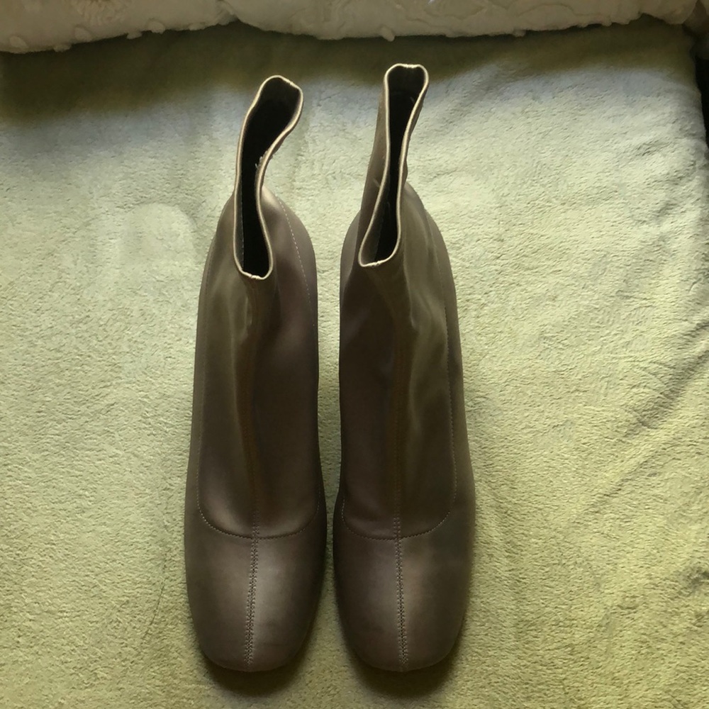 Gray Ankle Boots